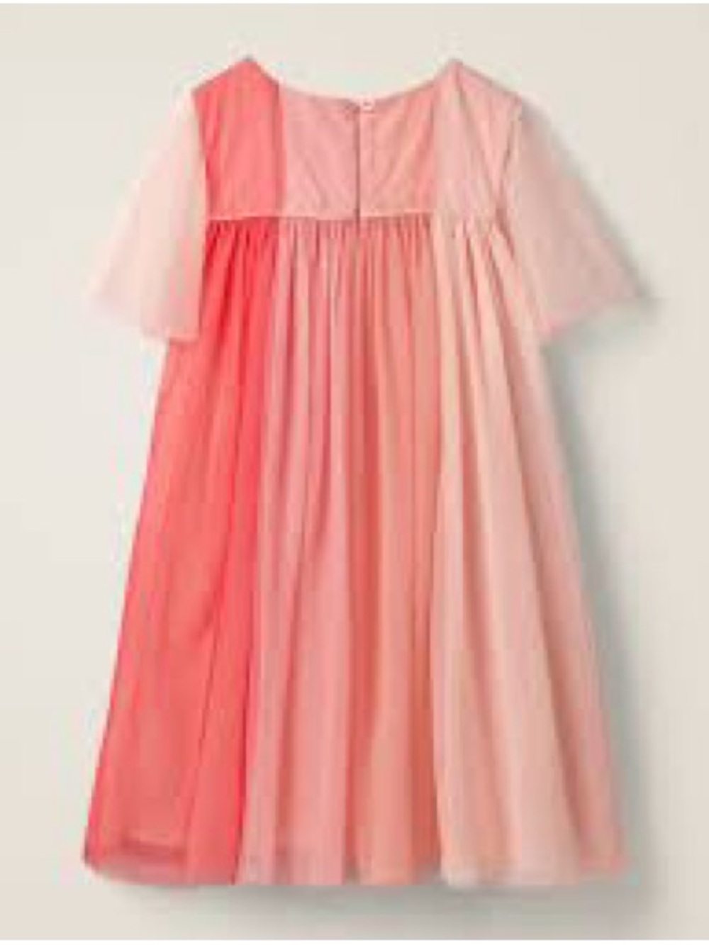 Mini Boden 9-10y Panelled Frill tulle ombre pink dress